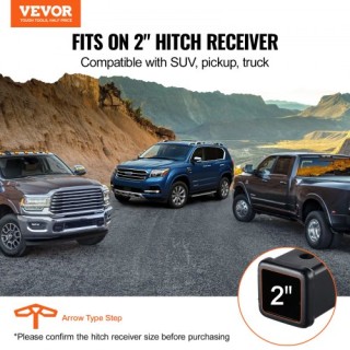 VEVOR Σκαλοπάτι Ρυμούλκησης για 2 Υποδοχή Προφυλακτήρα Αυτοκινήτου ...