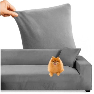 Ruhhy Ελαστικό Βελούδινο Κάλυμμα Γωνιακού Καναπέ - Σκούρο Γκρι, 145... Ruhhy Ελαστικό Βελούδινο Κάλυμμα Γωνιακού Καναπέ - Σκούρο Γκρι, 145...