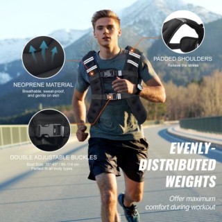 VEVOR  Γιλέκο Βάρους 16lb για Άνδρες & Γυναίκες για Προπόνηση Δύναμ...