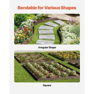 VEVOR Σετ 5 Τεμαχίων Μεταλλική Περιποίηση Τοπίου 39 x 5ιν Αντισκωρι...