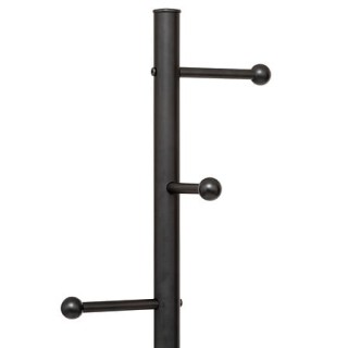 Μεταλλικός Καλόγερος με 6 Βραχίονες Ø 37 x 173 cm Μαύρο Μάρμαρο 209...