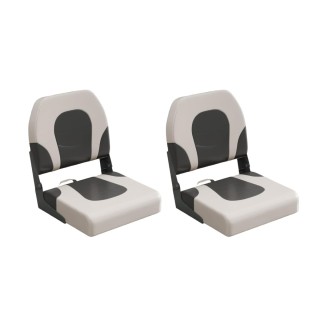 Costway Σετ 2 Πτυσσόμενες Καρέκλες Βάρκας με Χαμηλή Πλάτη NP12113GR