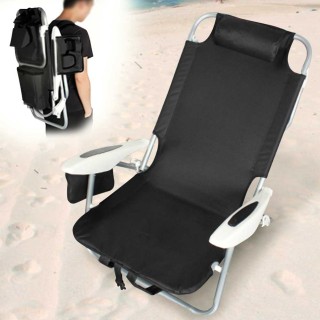 BAKAJI Πτυσσόμενη Καρέκλα Παραλίας Αλουμινίου με Θερμική Τσάντα κα... BAKAJI Πτυσσόμενη Καρέκλα Παραλίας Αλουμινίου με Θερμική Τσάντα κα...