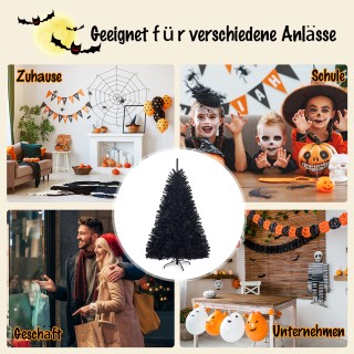 Costway  Τεχνητό πτυσσόμενο χριστουγεννιάτικο δέντρο 180 εκ. PVC μα...