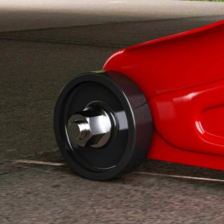 HOMCOM Υδραυλικός Γρύλος με Ανύψωση 12-30 cm και Χωρητικότητα 2 Τόν...