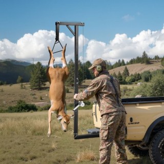 VEVOR Ανυψωτήρας Θηραμάτων Αυτοκινήτου, Ικανότητα 136 κιλών, Περιστ...
