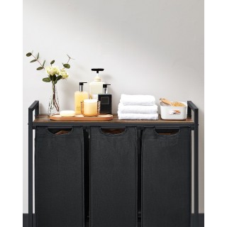 VASAGLE Καλάθι Ρούχων με 3 Σάκους και Ράφι Αποθήκευσης 92.5x33x72 ε... VASAGLE Καλάθι Ρούχων με 3 Σάκους και Ράφι Αποθήκευσης 92.5x33x72 ε...