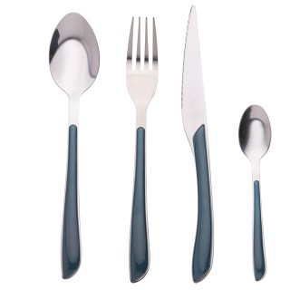 Galileo Σετ 24 μαχαιροπίρουνα από ανοξείδωτο ατσάλι με λαβή χρώματο...