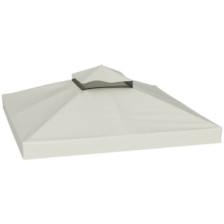 Outsunny Κάλυμμα για Κιόσκι Κήπου 3x3 μ. UPF30+ 2 Επιπέδων από Πολυ... Outsunny Κάλυμμα για Κιόσκι Κήπου 3x3 μ. UPF30+ 2 Επιπέδων από Πολυ...