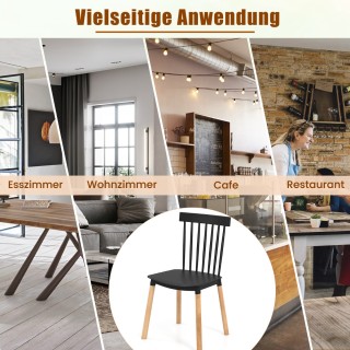 Costway Σετ 4 Καρέκλες Τραπεζαρίας με Ατρακτοειδή Πλάτη & Καμπυλωτ... Costway Σετ 4 Καρέκλες Τραπεζαρίας με Ατρακτοειδή Πλάτη & Καμπυλωτ...