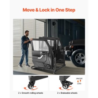 VEVOR Καρότσι Αποθήκευσης Πορτών για Jeep Wrangler & Gladiator CMTC...