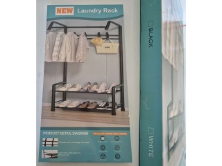 Verk Group Μεταλλική Κρεμάστρα Ρούχων με Ράφια Παπουτσιών και Γάντζ...