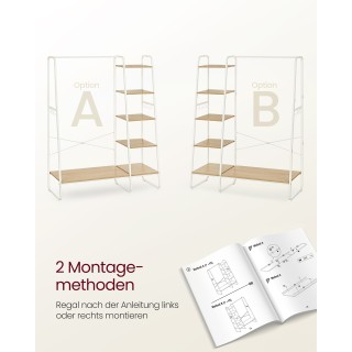 VASAGLE Κρεμάστρα Ρούχων με Ράγα και Ράφι Παπουτσιών, Δρυς Λευκό VASAGLE Κρεμάστρα Ρούχων με Ράγα και Ράφι Παπουτσιών, Δρυς Λευκό