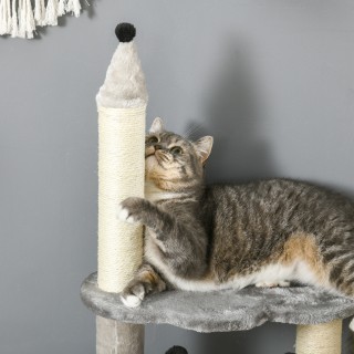 PawHut Scratching Tree για γάτες με σπίτι και κρεβάτι, βελούδινο κα... PawHut Scratching Tree για γάτες με σπίτι και κρεβάτι, βελούδινο κα...