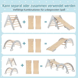 Costway Σετ Ξύλινου Τριγώνου Αναρρίχησης για Παιδιά με Τρίγωνο, Τόξ... Costway Σετ Ξύλινου Τριγώνου Αναρρίχησης για Παιδιά με Τρίγωνο, Τόξ...