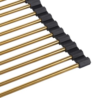 Villa dEste Home Ρολό Στραγγιστήρας Νεροχύτη 47x28 cm Χρυσαφί La Cu...