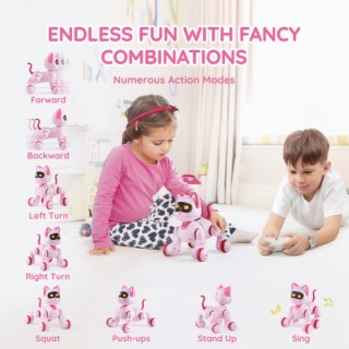 Παιχνίδι Ρομπότ Γάτα VEVOR: Ομιλία, Χορός, Αφής, Τηλεχειριστήριο, Π...