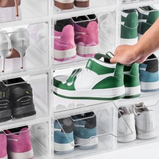 VEVOR Διαφανή Λευκά Στοιβαζόμενα Κουτιά Παπουτσιών (12 τεμάχια) - Μ... VEVOR Διαφανή Λευκά Στοιβαζόμενα Κουτιά Παπουτσιών (12 τεμάχια) - Μ...
