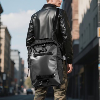 VEVOR Τσάντα Οπίσθιας Θέσης Μοτοσυκλέτας 30 L με Αδιάβροχο Κάλυμμα,...