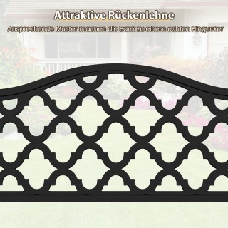 Costway Μεταλλικός Πάγκος Κήπου 2 Θέσεων με Πλάτη & Μπράτσα 128x54x... Costway Μεταλλικός Πάγκος Κήπου 2 Θέσεων με Πλάτη & Μπράτσα 128x54x...