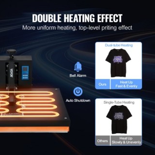 Μηχανή Θερμομεταφοράς VEVOR 16 x 24 για DIY T-shirt  GDSYD1624110VE...