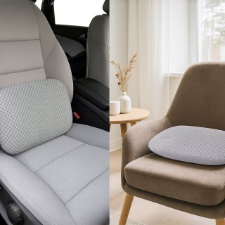 Galileo Πολυχρηστικό μαξιλάρι γκρι από αφρό μνήμης 26x36 cm με αφαι...