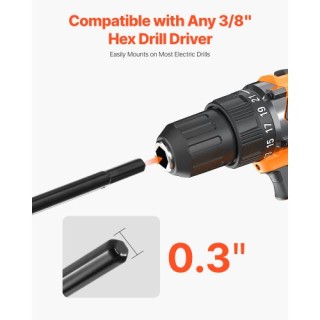 VEVOR Σπειροειδής Γεωτρύπανος 1.57 x 8.67 ιν. για Φύτευση και Τρύπη... VEVOR Σπειροειδής Γεωτρύπανος 1.57 x 8.67 ιν. για Φύτευση και Τρύπη...