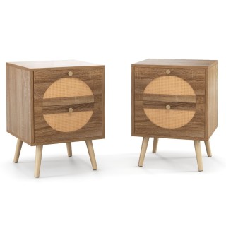 Costway Μοντέρνο Κομοδίνο Μποέμ Στυλ με Γεωμετρικό Σχέδιο και Λεπτ... Costway Μοντέρνο Κομοδίνο Μποέμ Στυλ με Γεωμετρικό Σχέδιο και Λεπτ...