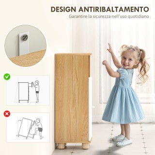 HOMCOM Κινητό Έπιπλο Μπάνιου Εξοικονόμησης Χώρου με Ντουλάπι 2 Ραφι... HOMCOM Κινητό Έπιπλο Μπάνιου Εξοικονόμησης Χώρου με Ντουλάπι 2 Ραφι...