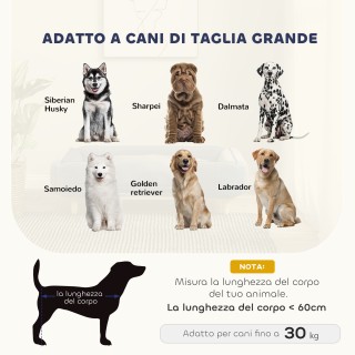 PawHut Καναπές Κρεβάτι για Μεγάλα Σκυλιά έως 30 κιλά για Εσωτερικό ...