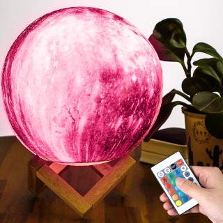 BAKAJI Λάμπα Τραπέζι Πλανήτης 18cm Φως LED RGB Αλλαγή Χρώματος Σελ... BAKAJI Λάμπα Τραπέζι Πλανήτης 18cm Φως LED RGB Αλλαγή Χρώματος Σελ...
