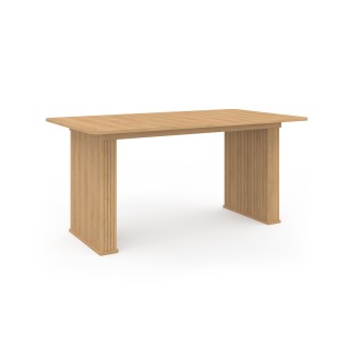 Τραπέζι Τραπεζαρίας Albane με Πόδια σε Εφέ Λατών 160 x 90 x 75 cm ... Τραπέζι Τραπεζαρίας Albane με Πόδια σε Εφέ Λατών 160 x 90 x 75 cm ...