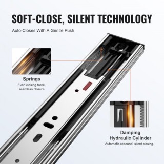 VEVOR 6 Ζεύγη Συρταρωτών Οδηγών 406.4mm, Βαρέως Τύπου, Αθόρυβοι με ... VEVOR 6 Ζεύγη Συρταρωτών Οδηγών 406.4mm, Βαρέως Τύπου, Αθόρυβοι με ...