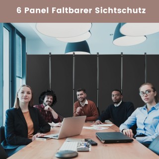 Costway 6-Τμηματικός Χωριστικός Τοίχος από Πολυεστέρα με Μεταλλικό... Costway 6-Τμηματικός Χωριστικός Τοίχος από Πολυεστέρα με Μεταλλικό...