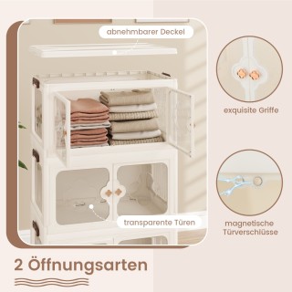 Costway Μεγάλος Πτυσσόμενος Πλαστικός Αποθηκευτικός Κάδος με Διαφαν... Costway Μεγάλος Πτυσσόμενος Πλαστικός Αποθηκευτικός Κάδος με Διαφαν...