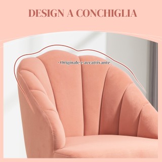 HOMCOM Πολυθρόνα για Υπνοδωμάτιο και Σαλόνι σε Στυλ Art Deco, Βελο... HOMCOM Πολυθρόνα για Υπνοδωμάτιο και Σαλόνι σε Στυλ Art Deco, Βελο...