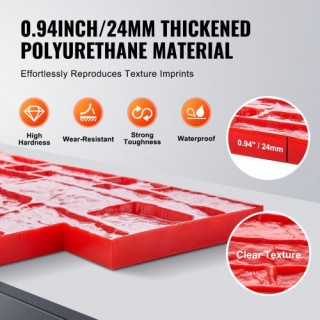 Σφραγίδα Σκυροδέματος VEVOR 28 x 12 in Πολυουρεθάνης DPMJHSZZX1PCS... Σφραγίδα Σκυροδέματος VEVOR 28 x 12 in Πολυουρεθάνης DPMJHSZZX1PCS...