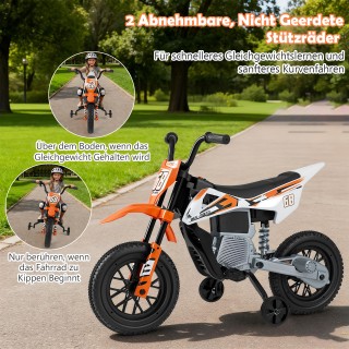 Costway Ηλεκτρική Μοτοσυκλέτα Παιδιών 12V με Αφαιρούμενους Σταθεροπ...