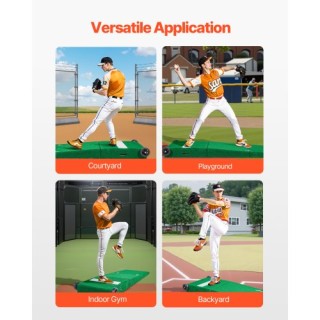 VEVOR Φορητός Λόφος Εκπαίδευσης Ρίψης για Μπέιζμπολ και Σόφτμπολ ZF... VEVOR Φορητός Λόφος Εκπαίδευσης Ρίψης για Μπέιζμπολ και Σόφτμπολ ZF...