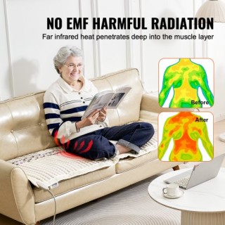 VEVOR Μακρινό Υπέρυθρο Θερμαντικό Στρώμα με Αμέθυστους Πολύτιμους Λ... VEVOR Μακρινό Υπέρυθρο Θερμαντικό Στρώμα με Αμέθυστους Πολύτιμους Λ...