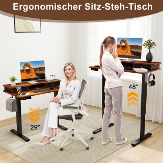 Costway Ηλεκτρικό Ρυθμιζόμενο Γραφείο με Επιφάνεια 100 x 60 x 122 c... Costway Ηλεκτρικό Ρυθμιζόμενο Γραφείο με Επιφάνεια 100 x 60 x 122 c...