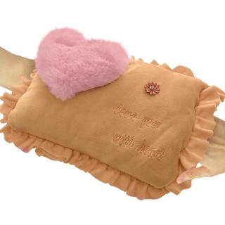 ENRICO COVERI Ηλεκτρική Θερμοφόρα με Θήκες για Χέρια Καρδιά Μπεζ απ...