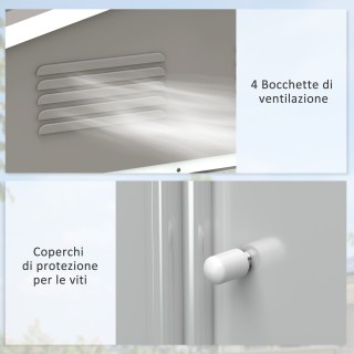 Outsunny Σπιτάκι Κήπου από Χάλυβα με Συρόμενες Πόρτες, 236x174x190... Outsunny Σπιτάκι Κήπου από Χάλυβα με Συρόμενες Πόρτες, 236x174x190...