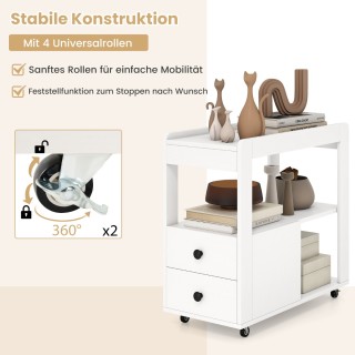 Costway Λευκός Τροχήλατος Σταθμός Εκτυπωτή με Συρτάρια και Ράφια JV... Costway Λευκός Τροχήλατος Σταθμός Εκτυπωτή με Συρτάρια και Ράφια JV...