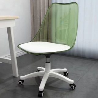 Shally Dogan Καρέκλα Γραφείου με ρόδες και Διαφανή Πλάτη Πράσινη Π... Shally Dogan Καρέκλα Γραφείου με ρόδες και Διαφανή Πλάτη Πράσινη Π...