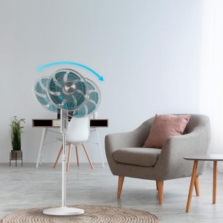 Ανεμιστήρας Δαπέδου 70W με 4 Ταχύτητες, Χρονοδιακόπτη, Αυτόματη Περ... Ανεμιστήρας Δαπέδου 70W με 4 Ταχύτητες, Χρονοδιακόπτη, Αυτόματη Περ...