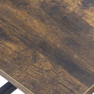 BAKAJI  Γραφείο με Ράφι Βιβλιοθήκης Τραπέζι για Υπολογιστή Μεταλλικ...