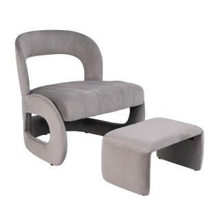 Costway Σετ Πολυθρόνας 77 x 74,5 x 79  Γκρι HV10639GR