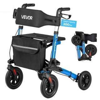 VEVOR Πτυσσόμενος Περιπατητήρας με Κάθισμα για Ηλικιωμένους, Ελαφρύ...