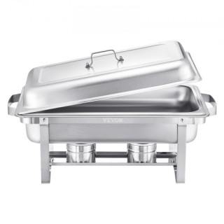 VEVOR 8 Qt 4 Pack Rectangle Chafing Dish Set ZFXBXGSTGK4JFAAX7V0